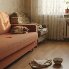 Кот пометил диван: как я убрала запах кошачьей мочи